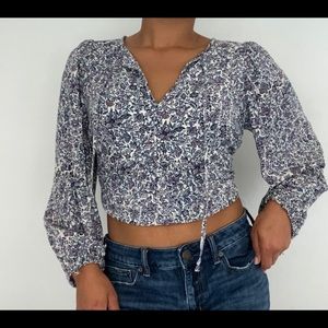 Floral bohemian top